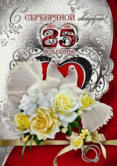 Поздравление С Двадцатипятилетием Совместной Жизни Серебряная Свадьба