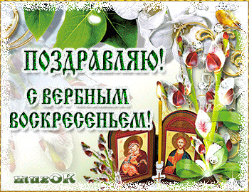 С наступающим вербным воскресеньем. Открытки с вербным воскресеньем 2020. 