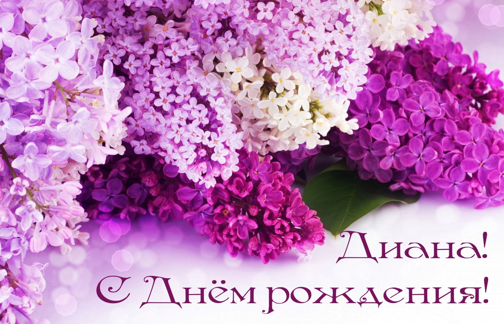 Открытка С Днём рождения С сиренью. Открытка на 1 Мая с сиренью.