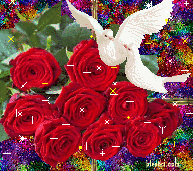 Открытки на 8 марта с красными розами. Мерцающие открытки красные розы в кувшине.