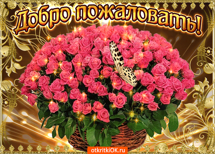 Добро пожаловать цветы картинка