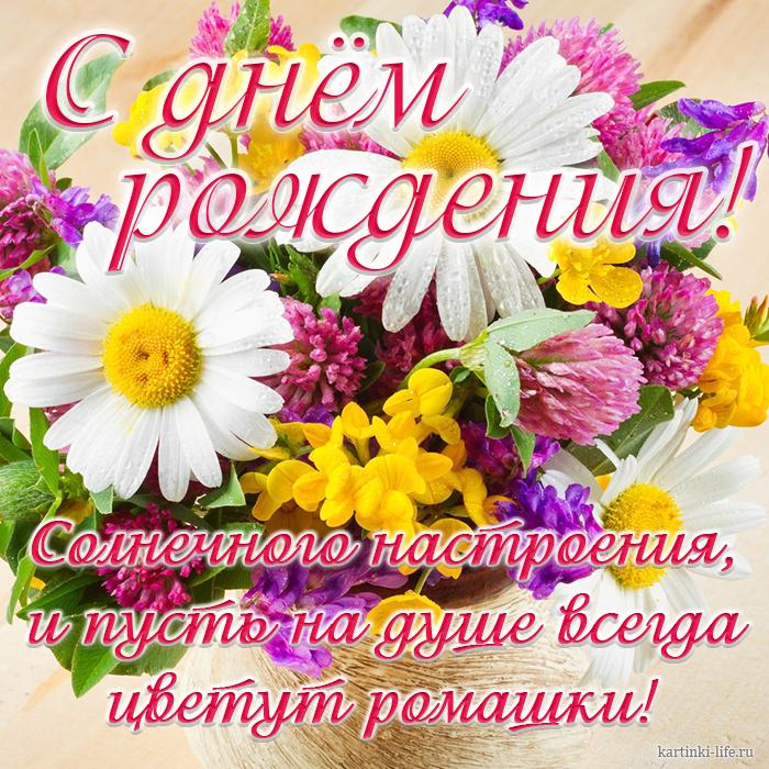 Открытка с ромашками на 8 марта. Открытка с ромашками Спасибо.