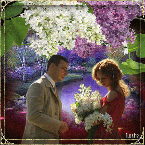 Открытки С днём сирени. Поздравительные открытки с сиренью. 