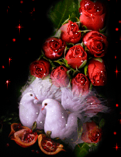 Открытка для мамы ко Дню рождения с красными розами. Открытка Спасибо за поздравления с красными розами.