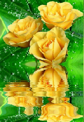 Открытка принимает поздравления с жёлтыми розами. Открытка Поздравляем с юбил...