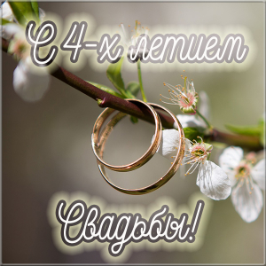 Открытки с годовщиной свадьбы 4 года мужу.  Анимация С Днём свадьбы 4 года.