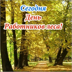 Открытки работников леса. Бесплатные открытки С днём работников леса.