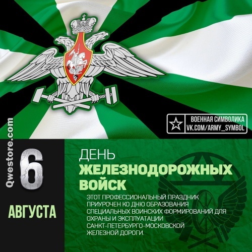 Железнодорожные войска. Открытка с паровозом железнодорожных войск.