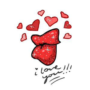 Открытка шлю тебе Приветик и поцелуйчики! Открытка Лови воздушный поцелуй!