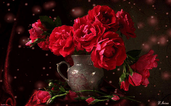 Картинки С днём рождения с красными розами. Картинки девушка с красными розами.