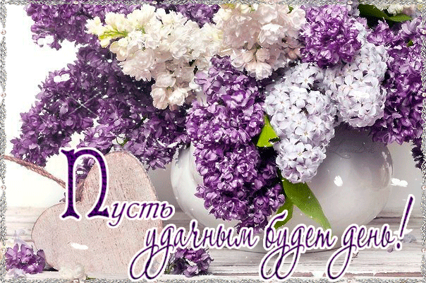 Открытки картинки с сиренью. Открытки Доброе утро с сиренью.