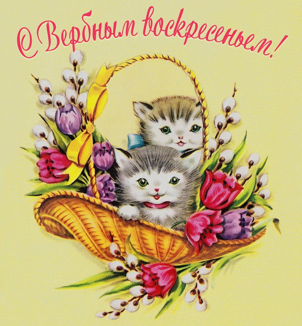 Картинки поздравления с вербным воскресеньем. Картинка с вербным воскресеньем...