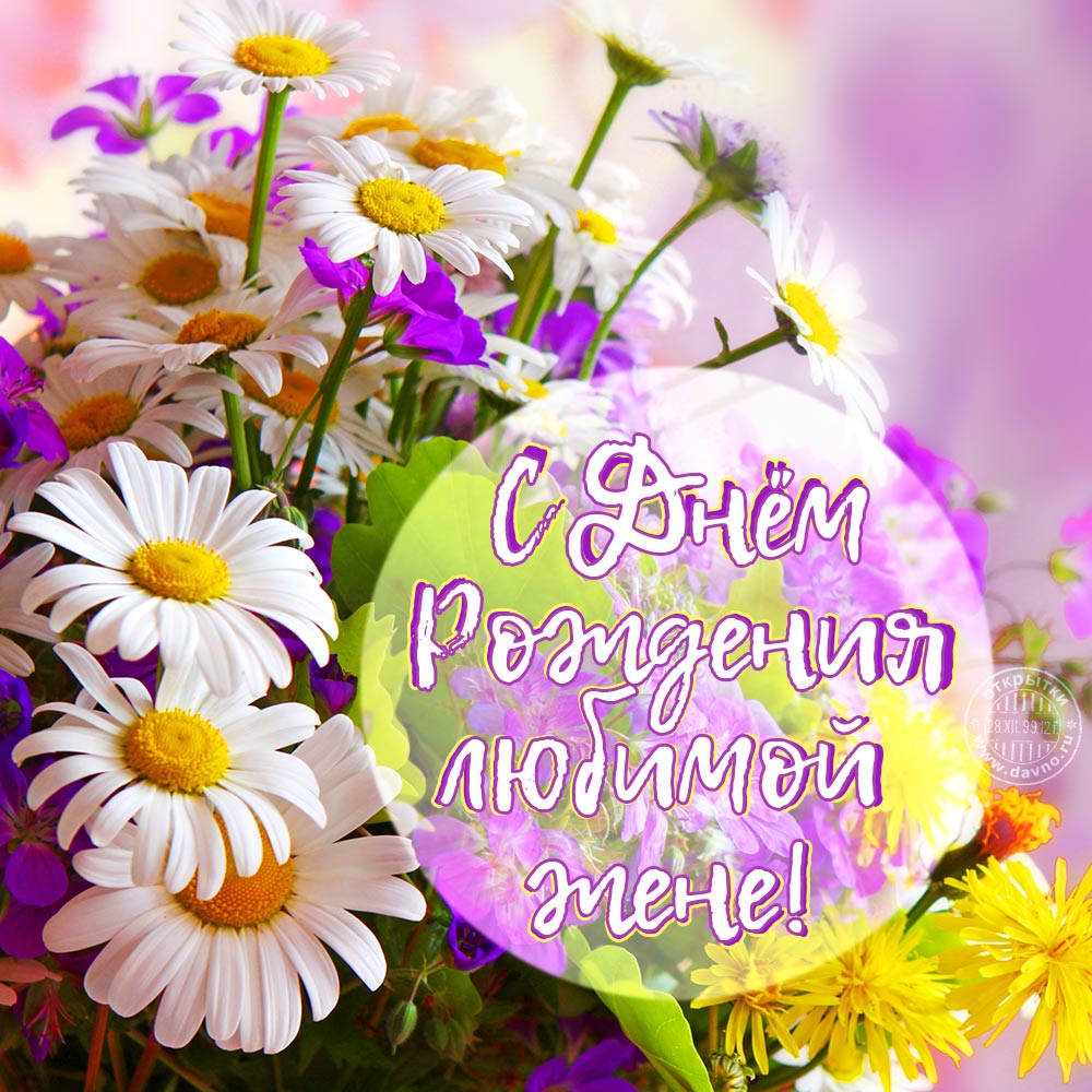 Открытки для жены с Днём Рождения открытки жене С днём рождения открытка жене...