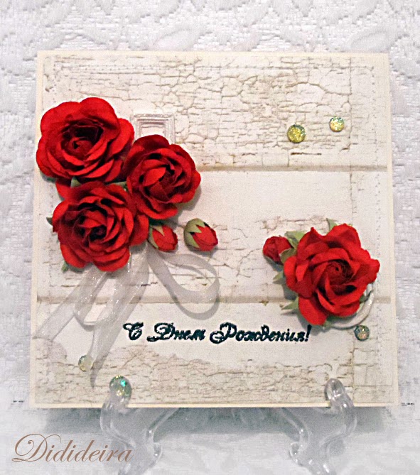 Открытки на 8 марта с красными розами. Открытки С днём рождения с красными ро...