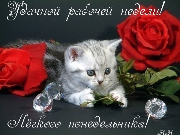 Открытка с будильником приятной недели. Открытка с подковой удачной недели.