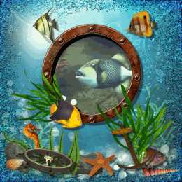 С подводным миром Открытки с анимацией Подводный мир. Открытки с дельфинами под водой.