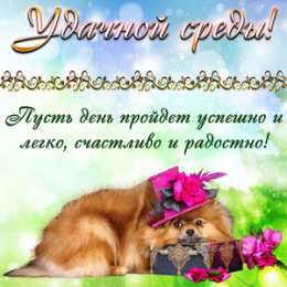 Со средой Открытка гиф анимация Пусть это среда Счастья тебе принесёт!