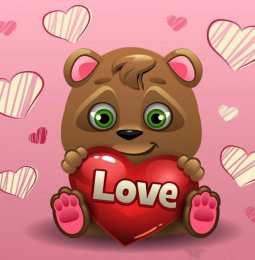 С сердечками Картинка мишки с сердечками. Картинки зайчиков с сердечками.