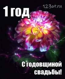 1 год - ситцевая свадьба Картинка поздравления с ситцевой свадьбой. Картинка птицы на свадьбе.