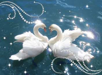 С лебедями Открытки с Днём свадьбы лебеди. Открытка С Днём рождения С лебедями.