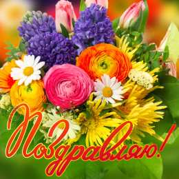 Поздравляю! Открытка с цветами поздравляю. картинки с надписью Поздравляю.