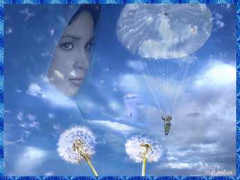 С одуванчиками Картинка с одуванчиками. Картинки девушка с одуванчиками.   