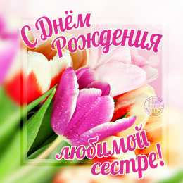  С Днём рождения любимой сестре! Открытки для сестры на день рождения с цветами. 